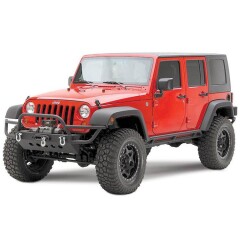 Praguri Rock Guards - Smittybilt SRC; 07-18 Jeep Wrangler JKU, 4 Door