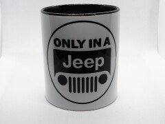 COOL JEEP GRILL LOGO CERAMIC COFFEE MUG, TEA CUP - BLACK| BEST GIFT