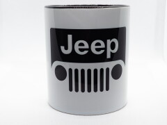 Cool Jeep Grill Black  Logo Ceramic Coffee Mug, Tea Cup - BLACK| Best Gift