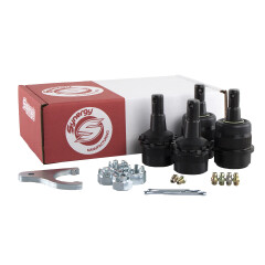 Set 4 Pivoti: Superiori si Inferiori REGLABILI - SYNERGY SUSPENSION pt. 99-18 Jeep Wrangler & Wrangler Unlimited JK, Grand Cherokee WJ , DANA30 si DANA44