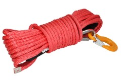Plasma / Cablu sintetic troliu cu carlig tractare SpeedMAX, 28m X 12 mm, 13.5T, Rosu