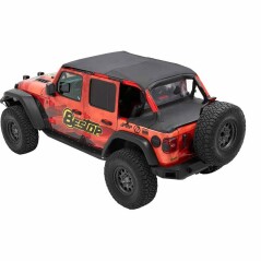 Bestop Header Safari Bikini Tops MESH / NEGRU pt. 2018+ Jeep Wrangler JL 4 Door