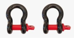 Set 2 ocheti  5/8-Inch, Steel, Black  w/ Red pin