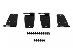 Door Hinge Kit, Black, 76-86 Jeep CJ Models