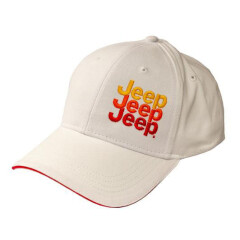 Jeep Merchandise Hat-JEchoGrays Jeep Logo Echo Hats White with Echo Grays Logo